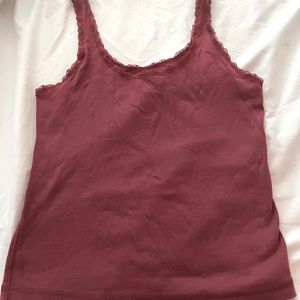 Lace trimmed Tank